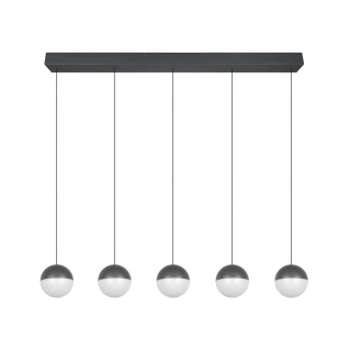 Trio Leuchten R33555142 SENTA - Závěsné svítidlo nad jídelní stůl v antracitové barvě, LED 25W, 3000K, 114cm