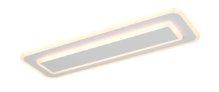 Trio Leuchten 636716131 RIVA - Stropní LED svítidlo s dálkovým ovladačem, LED 20W, 2300lm, 2700 - 6500K, 60x20cm