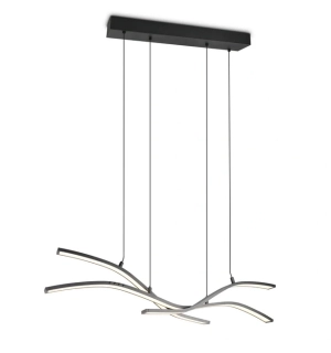 Trio Leuchten 332810332 SPIDER - Závěsný nastavitelný lustr nad stůl, s dálkovým ovladačem, LED 46W, 5350lm, 2700 - 6500K