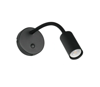 Trio Leuchten R26851732 TARYN - Nástěnná čtecí lampa v černé barvě s vypínačem, 1 x GU10 MINI