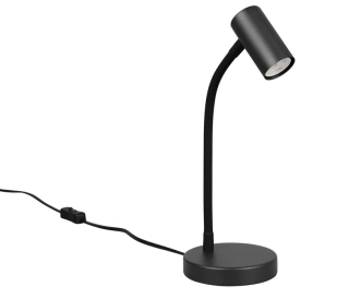 Trio Leuchten R56851032 TARYN - Stolní čtecí nebo pracovní lampička v černé barvě, 1 x GU10 MINI, 28cm