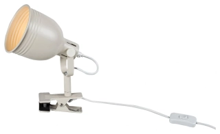 Rabalux 3093 FLINT - Skřipcová lampička v béžové barvě, 1 x E14