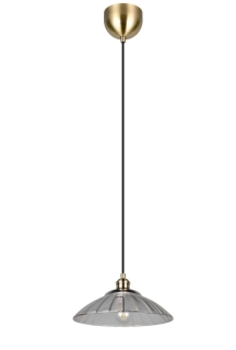 Trio Leuchten R36521004 ELUNA - Závěsný vintage lustr do kuchyně ve staromosazi, 1 x E27, Ø 29,5cm