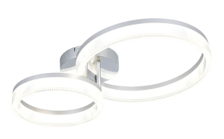 Trio Leuchten R63292106 MOVA - Stropní moderní lustr v lesklém chromu, LED 22W, 3000lm, 4000K, 51 x 33cm