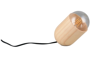 Trio Leuchten R56311030 NARA - Stolní dřevěná lampička, 1 x E27