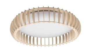 Trio Leuchten R62171930 MONTE - Stropní dřevěný lustr stmívatelný ovladačem, LED 38W, 3000 - 6500K, Ø 60cm