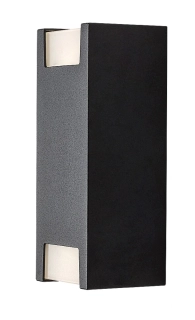 Rabalux 77055 CERNON - Venkovní nástěnné svítidlo v černé barvě, 2 x GU10, IP44