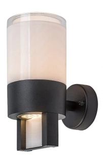 Rabalux 77130 LEITHA - Nástěnné LED venkovní svítidlo v černé barvě, LED 7W, 3000K, IP44