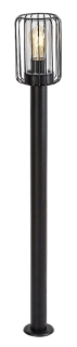Rabalux 77108 TARPA - Nástěnné venkovní retro svítidlo v černé barvě, 1 x E27, IP44, 100cm