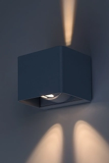 Rabalux 77170 HALLSTATT - LED nástěnné svítidlo v šedé barvě, LED 10W, 3000K, IP54