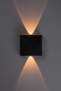 Rabalux 77191 PORTEL - LED nástěnné svítidlo v černé barvě, LED 2W, 2000-4000K, IP65