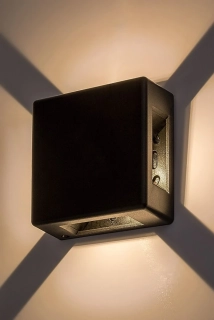 Rabalux 7317 LIPPA - LED nástěnné svítidlo v černé barvě, LED 6W, 3000K, IP54