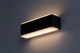 Rabalux 77114 MATARO - LED venkovní nástěnné svítidlo v černé barvě, 12W, 3000K, IP54