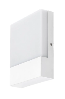 Rabalux 77098 GIMONE - Nástěnné LED venkovní svítidlo v bílé barvě, LED 10W, 4000K, IP44