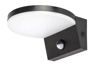 Rabalux 77119 BATIDA - Nástěnné LED venkovní svítidlo v černé barvě s PIR čidlem, LED 9W, 2700 / 4000 / 6500K, IP54