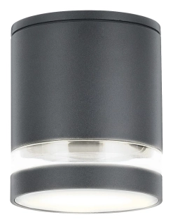 Rabalux 7817 ZOMBOR - Stropní venkovní válcové svítidlo v antracitové barvě, 1 x GU10, IP54