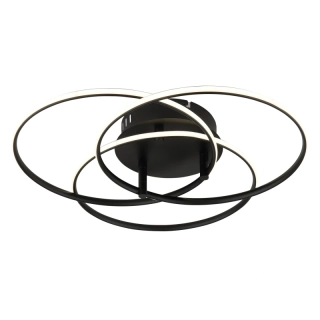 Globo 67355-40 KOMBOS - Stropní LED svítidlo v černé barvě, LED 40W, 4000K, Ø 45cm
