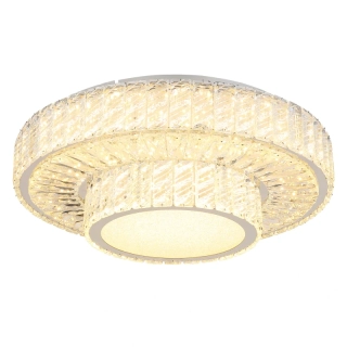 Globo 67162-50D MUCKY - Křišťálový přisazený lustr stmívatelný ovladačem, LED 50W, 2700–6000K, Ø 50cm