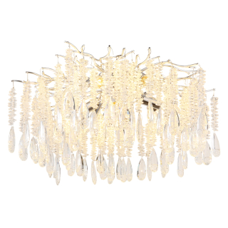 Globo 64141D KINGA - Stropní lustr se skleněnými krystaly, 8 x E14, 60cm