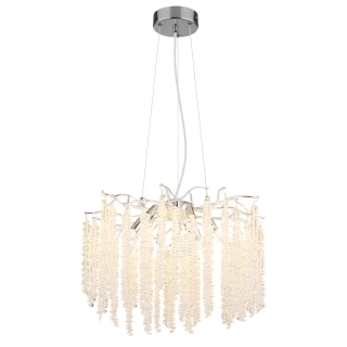 Globo 64137-6 LAVERNE - Závěsný lustr s krystaly, 6 x G9, 50cm