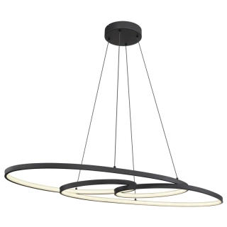 Globo 67177-40 SPIRA - Závěsné svítidlo v matné černé barvě, 39W, 2700/4000/6500K, 100 x 36cm