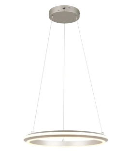 Trio Leuchten 331010107 AMADOR - Vypínačem stmívatelné závěsné kruhové svítidlo v matném niklu, LED 34W, 2300+3000+4000K, Ø 45cm