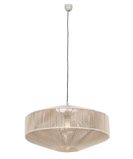 Trio Leuchten 364790144 SVEA - Závěsný lustr se stínidlem z bavlny, 1 x E27, Ø 61cm