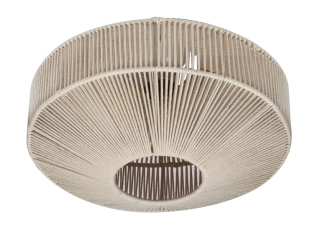 Trio Leuchten 664700144 SVEA - Stropní lustr se stínidlem z bavlny, 1 x E27, Ø 46cm