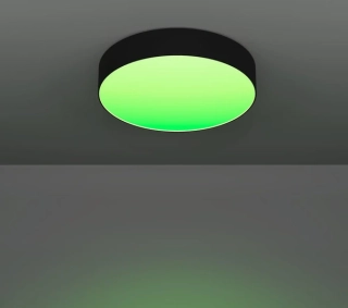 Eglo ZIGBEE 901904 GALLIZZI-Z - Stropní černé RGB LED svítidlo ovládané ovladačem, nebo z mobilní aplikace, LED 26W, Ø 49cm
