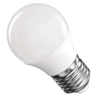 LED žárovka E27 G45, ZQ6E21, malá baňka 4,2W  - Teplá bílá